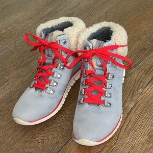 Zero Grand by Cole Haan Sherling and Suede boots